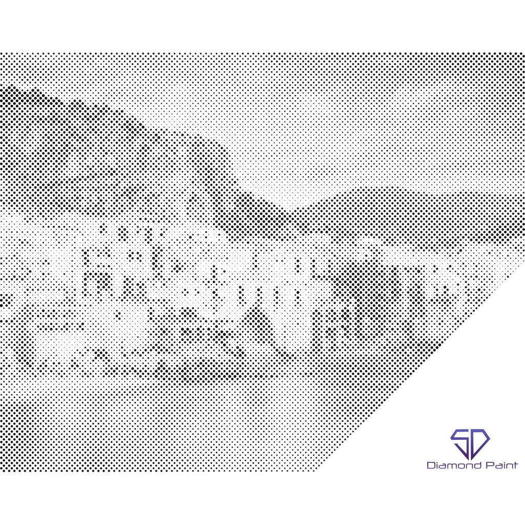 Mal med Prikker - Palermo, Italien - Uden ramme - 40 x 50 cm