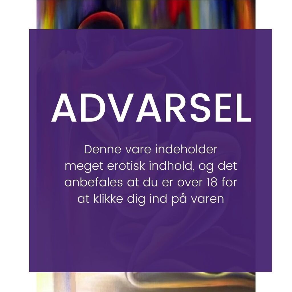 Elskende par i farver - Runde sten - 45 x 60 cm - Lærred, sten, pen, bakke, gele, poser til stenene