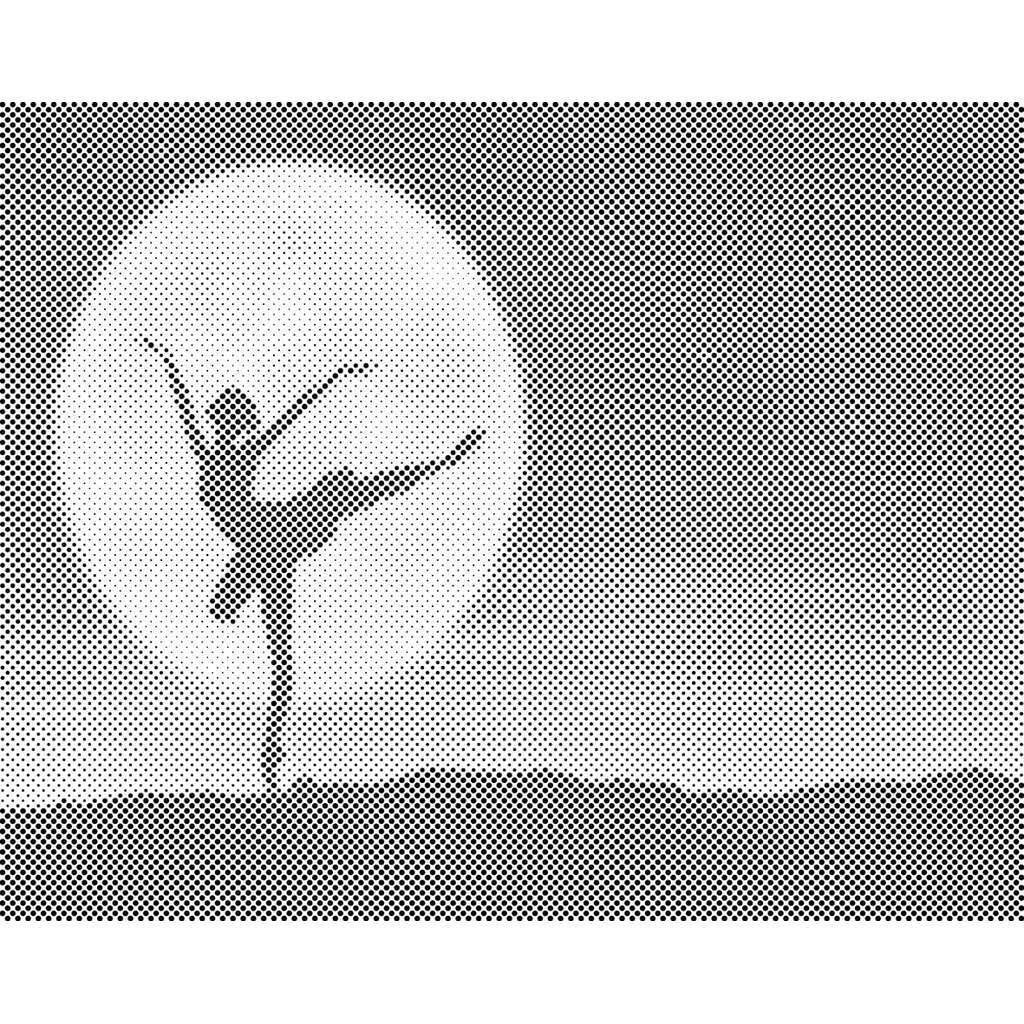 Mal med Prikker - Ballerina - Uden ramme - 30 x 40 cm