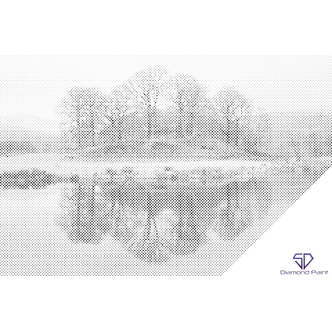 Mal med Prikker - Lake District, England - Uden ramme - 80 x 60 cm