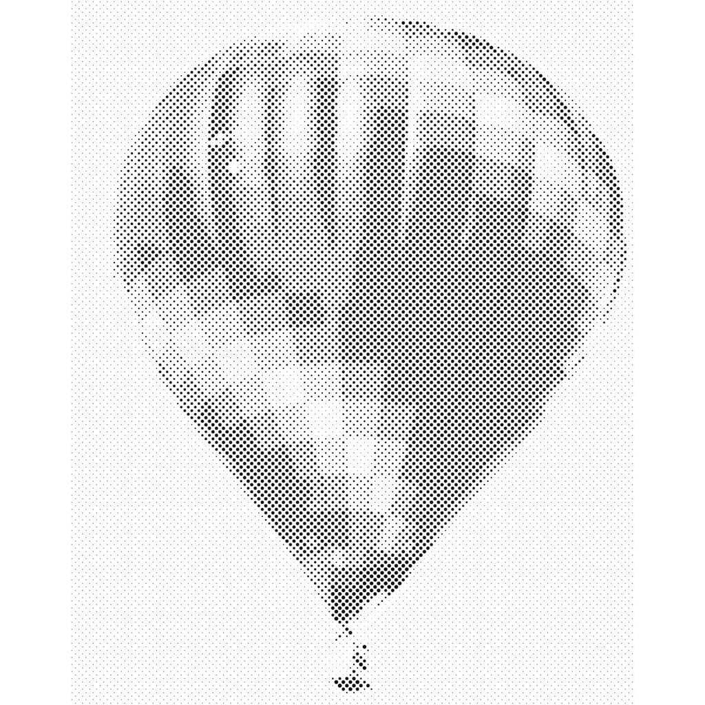 Mal med Prikker - Luftballon - Uden ramme - 60 x 80 cm