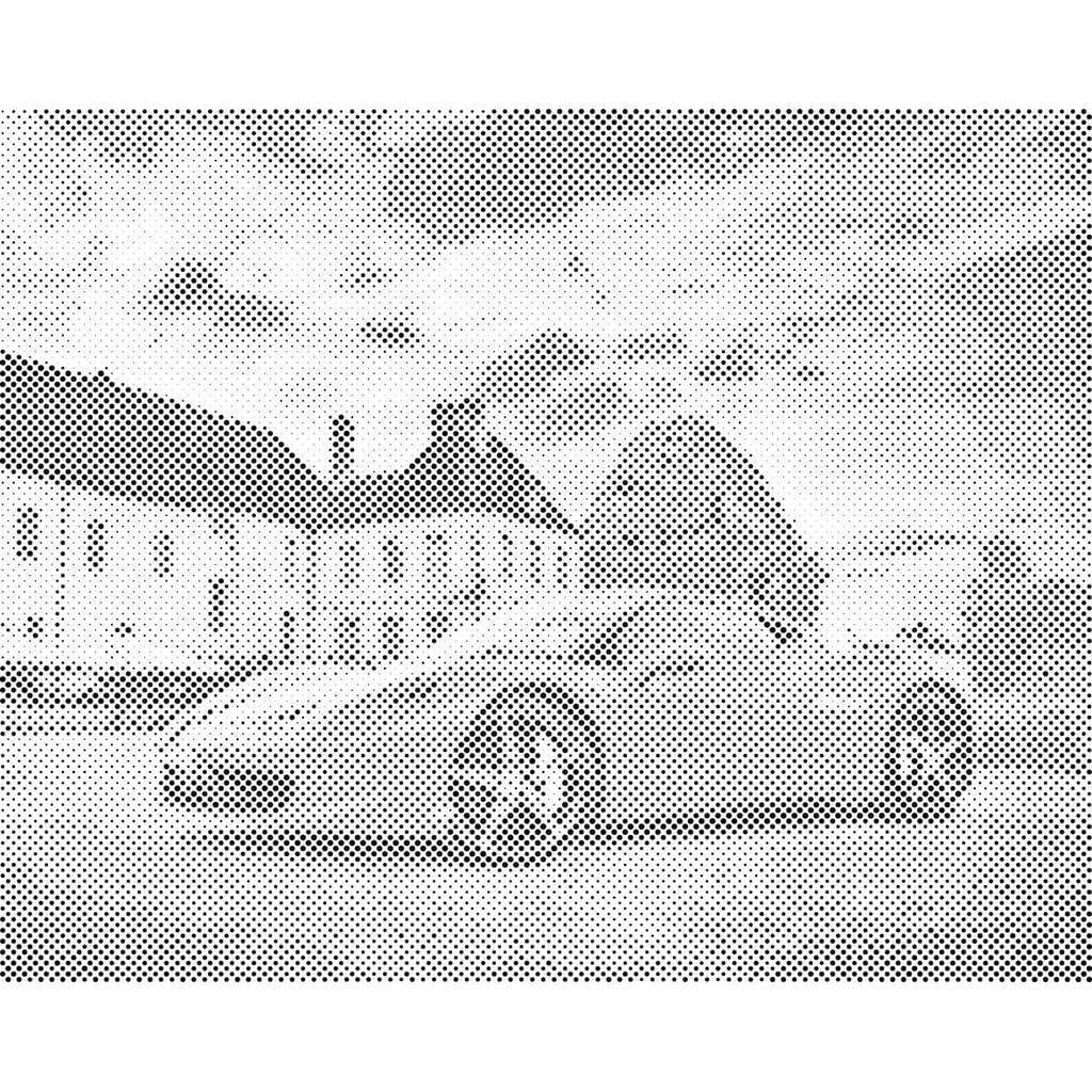 Mal med Prikker - Ferrari - Uden ramme - 40 x 30 cm