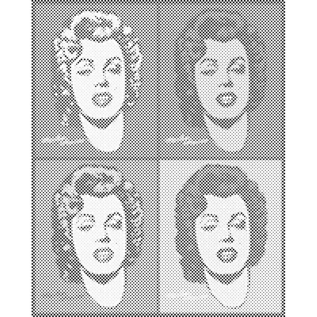 Mal med Prikker - Marilyn Monroe x 4 - Uden ramme - 60 x 80 cm