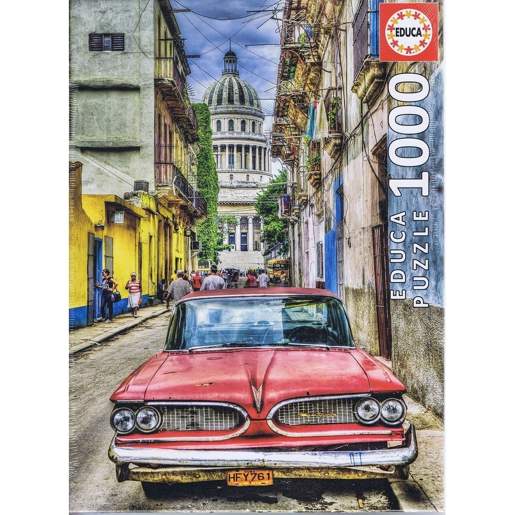 Vintage Car in Old Havana - 1000 brikker