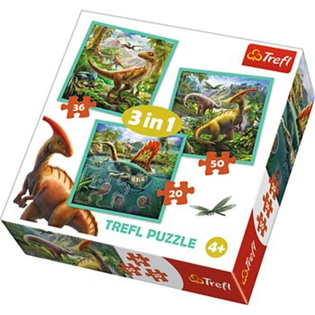 World of dinosaur 3-i-1 - 20/36/50 brikker