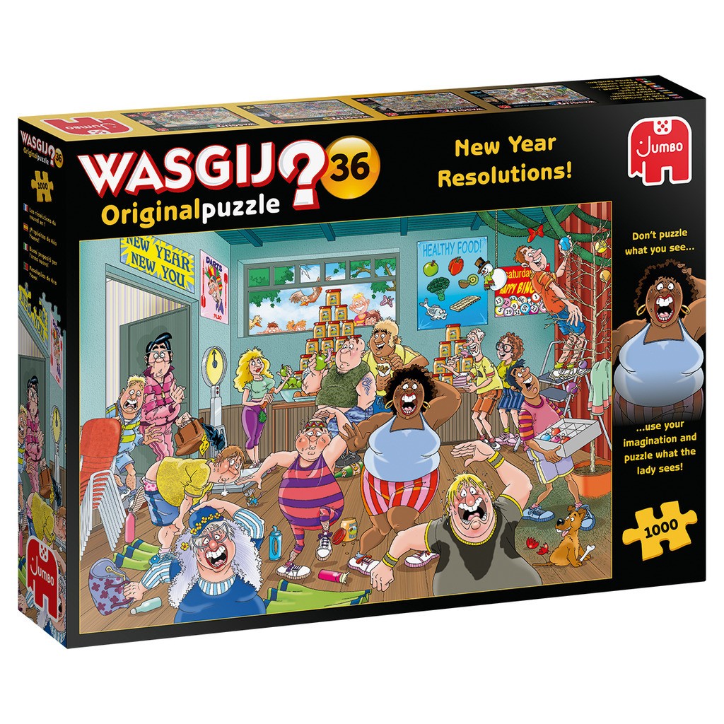 Wasgij Original 36 - Nytårsforsæt - 1000 brikker
