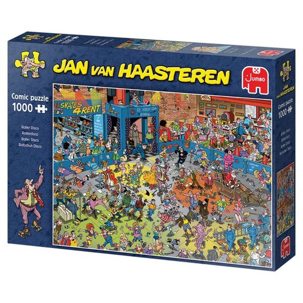 Jan van Haasteren: Disco på rulleskøjter - 1000 brikker