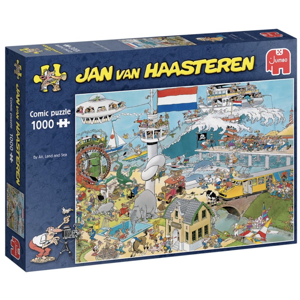 Jan Van Haasteren - By Land Air and Sea - 1000 brikker