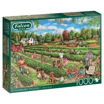Plukker jordbær, 1000 brikker
