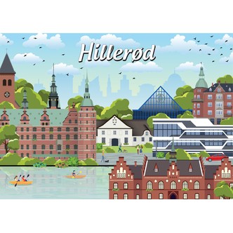 Danske byer: Hillerød, 1000 brikker