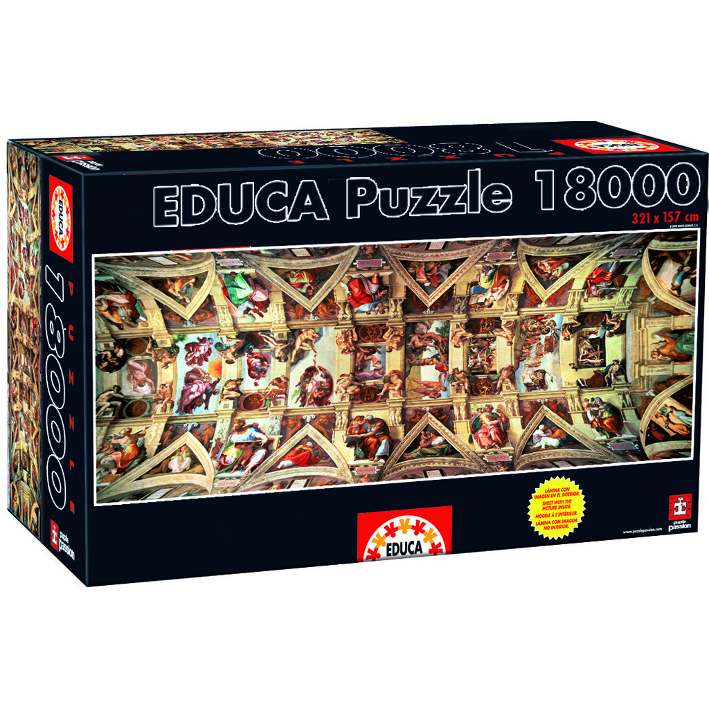 Sistine Chapel, 18000 brikker