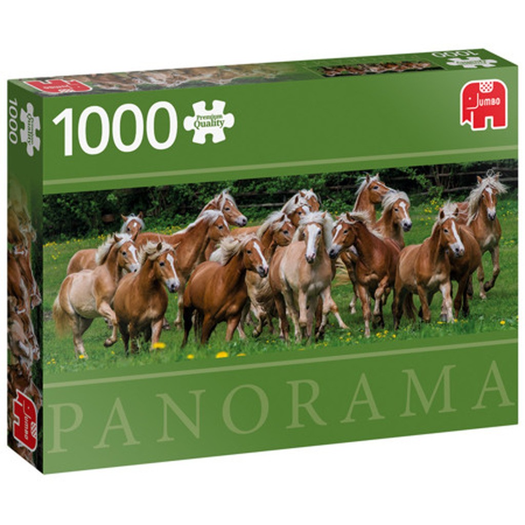 Halfinger Horses - Panorama - 1000 brikker