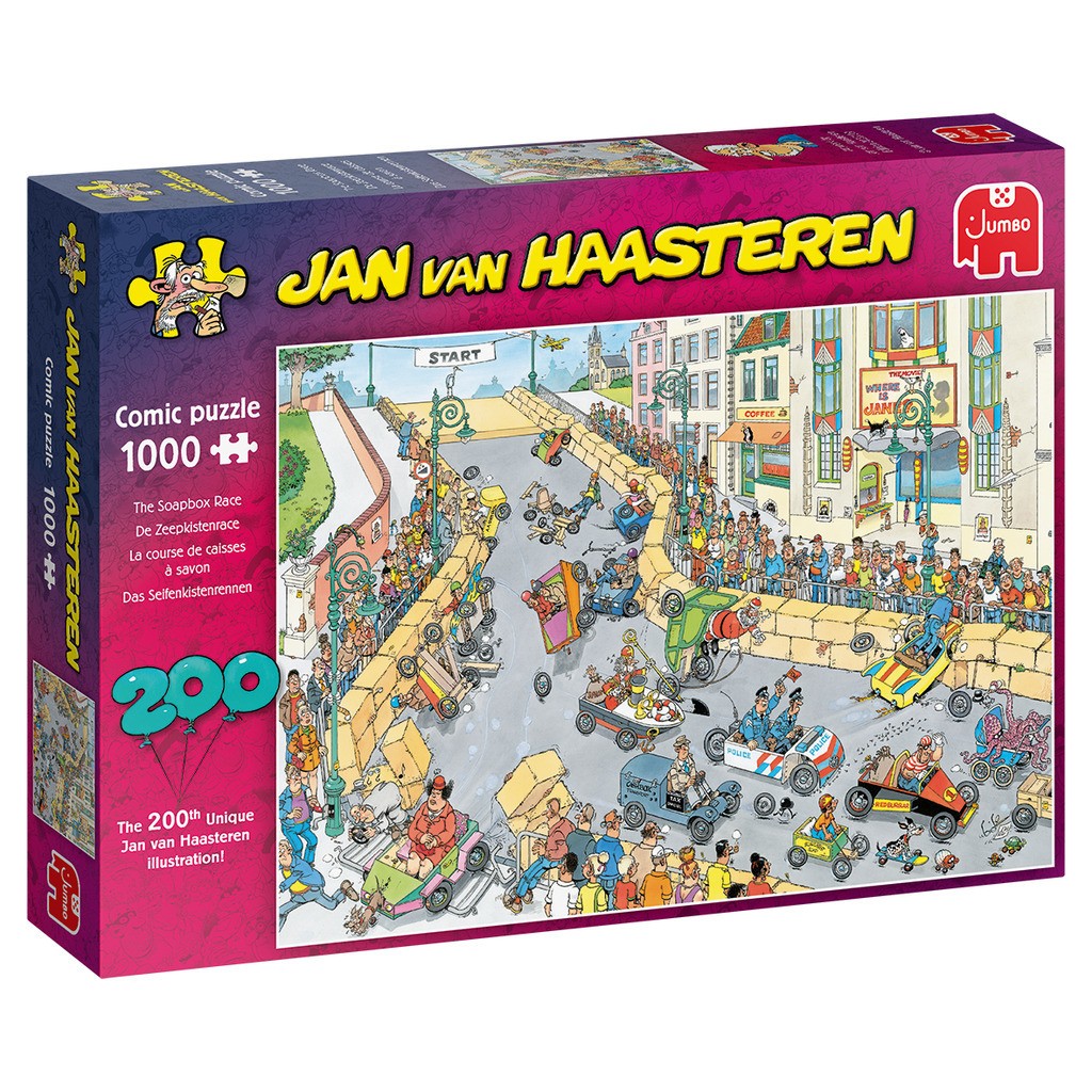Jan Van Haasteren - 200th puzzle illustration celebration! - 1000 brikker