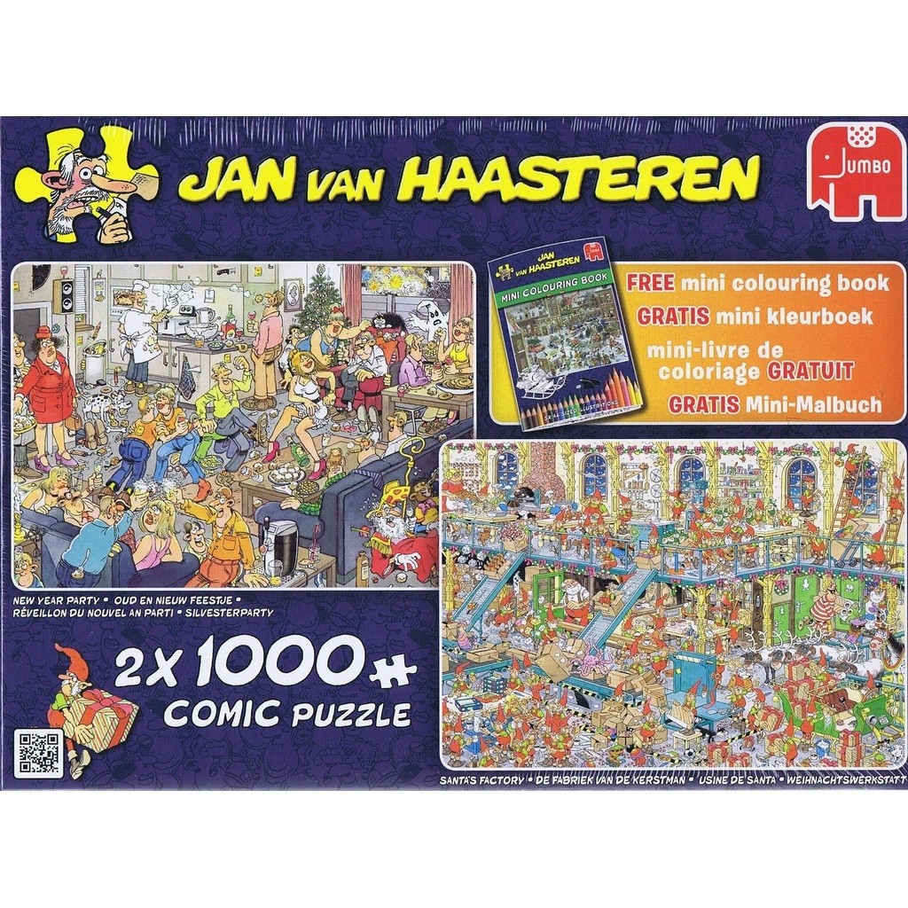 New year party og Santas factory, 2x1000 brikker