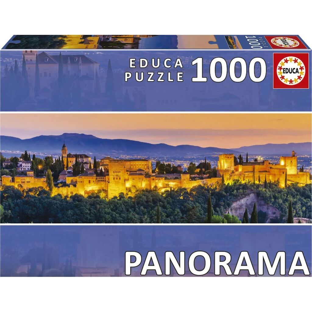 Spanien: Alhambra, Panorama - 1000 brikker