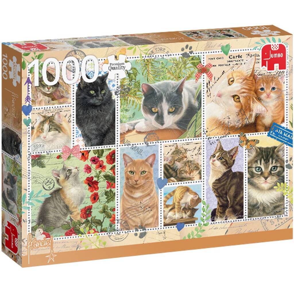 Cat Stamps - 1000 brikker