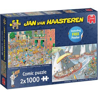 Ostemarkedet og Kapsejladsen - 2 x 1000 brikker