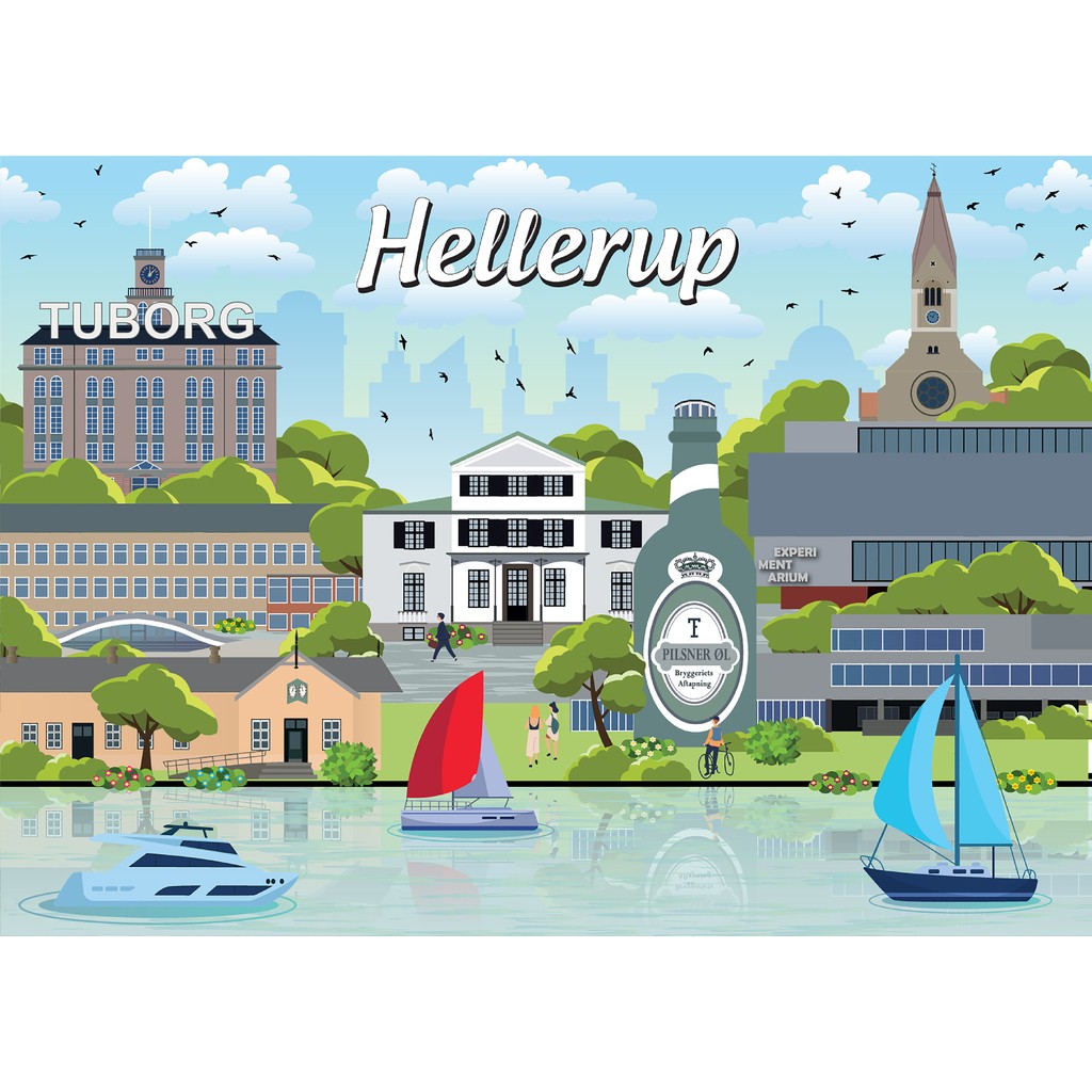 Danske byer: Hellerup, 1000 brikker
