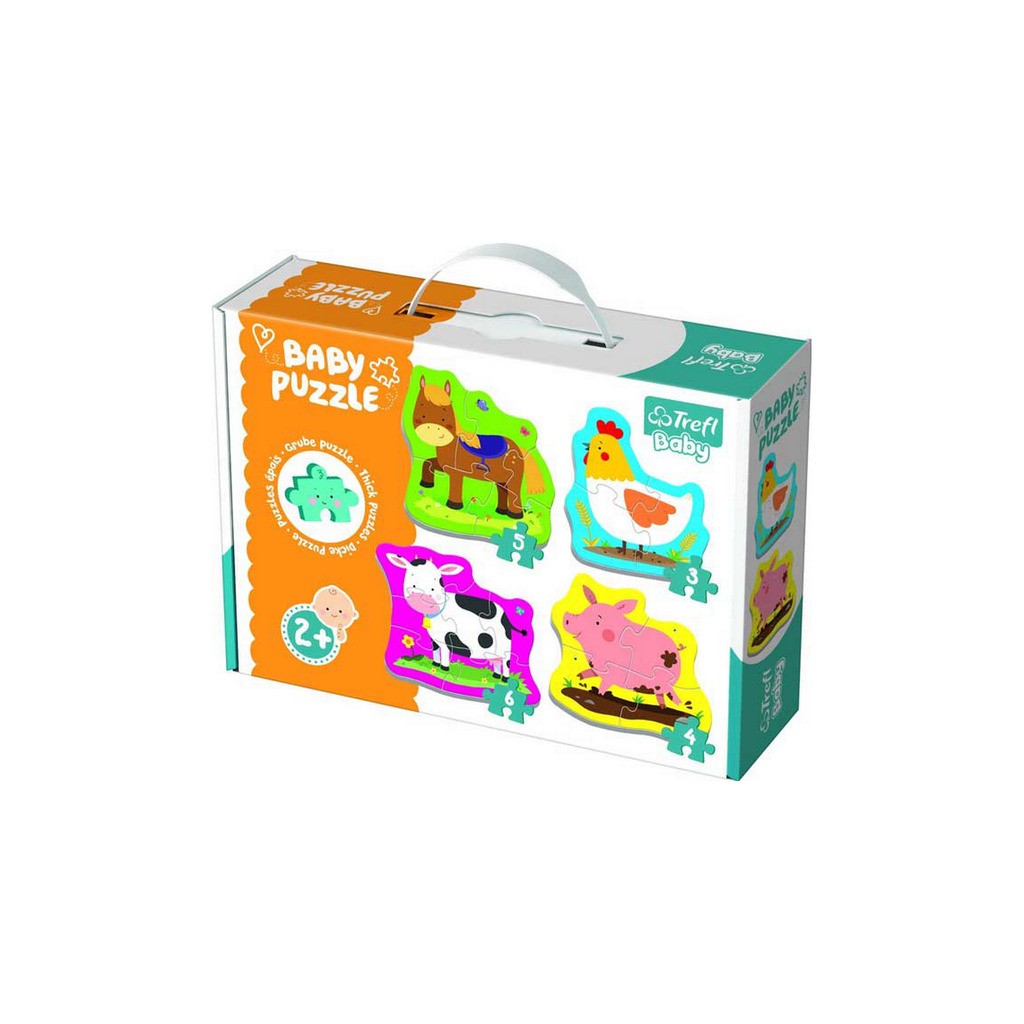 Baby Puzzel Little Farm 3+4+5+6 Brikker