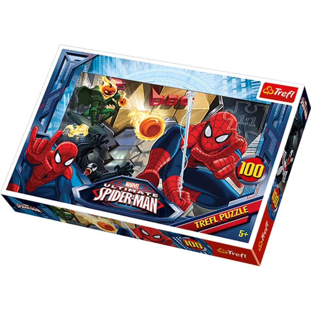 Spiderman Flugt, 100 brikker