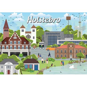Danske byer: Holstebro, 1000 brikker
