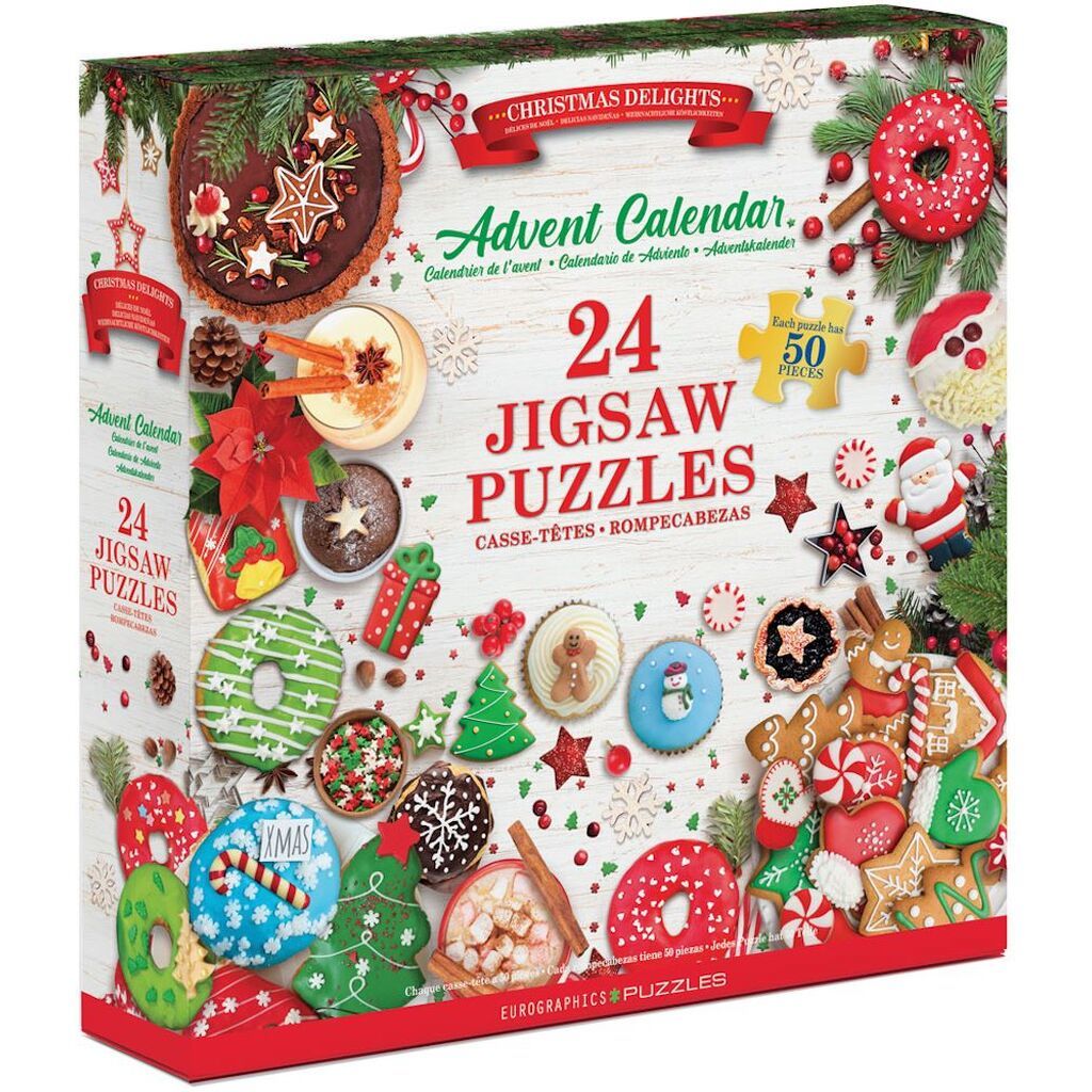 Julekalender - Julens Glæder (24 x 50 brikker)