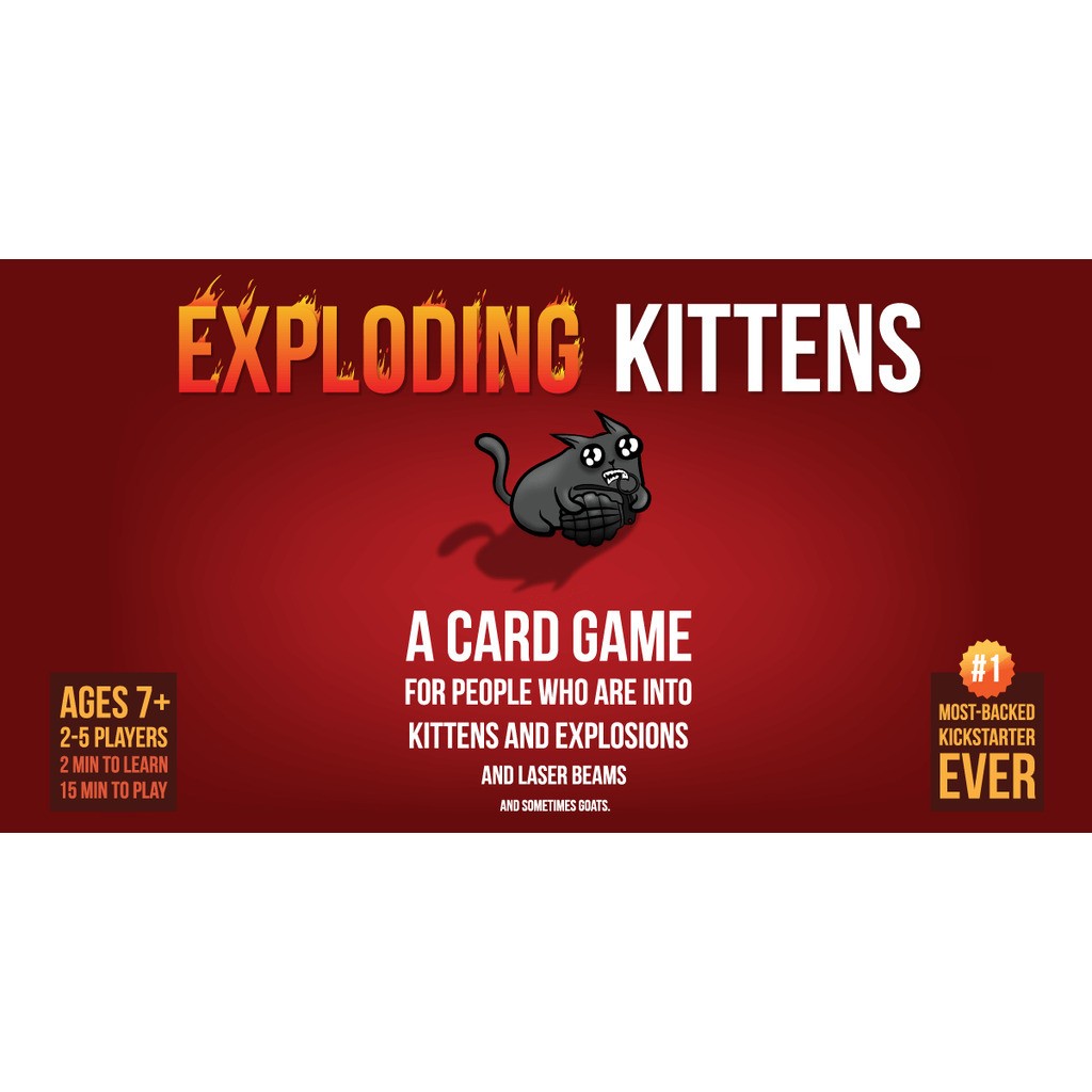Exploding Kittens - Engelsk