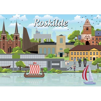 Danske byer: Roskilde, 1000 brikker