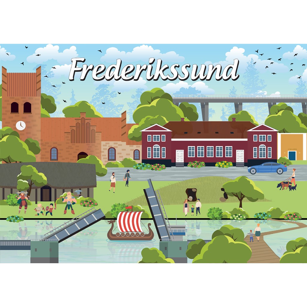Danske byer: Frederikssund, 1000 brikker