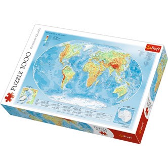 Map of the World - 1000 brikker