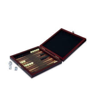 Deluxe Backgammon i træ, magnetisk