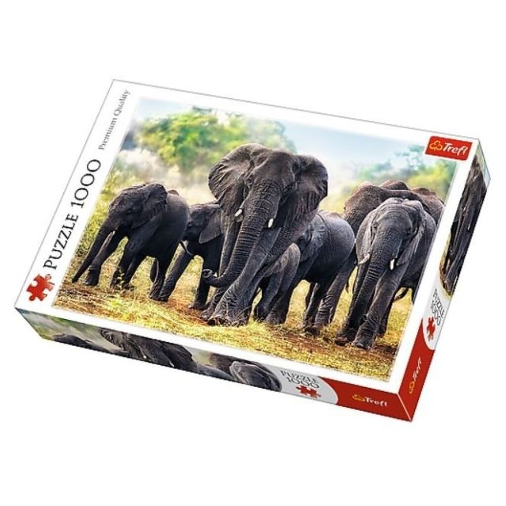 African Elephants - 1000 brikker