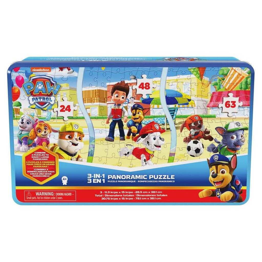Paw Patrol puslespil - 3-i-1