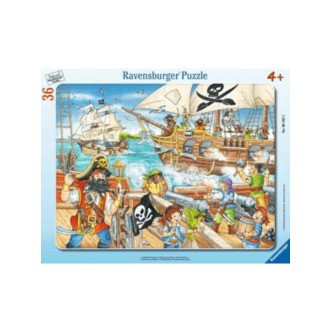 Rammepuslespil Pirater 36 Brikker - Legekammeraten.dk