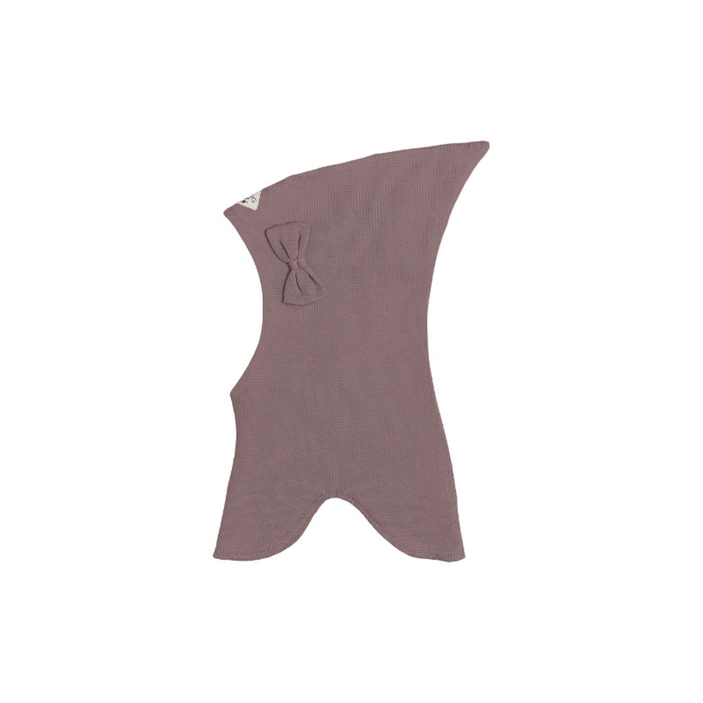 Racing Kids 2-Lags Bomulds Elefanthue Med Sløjfe Dusty Purple - hue - Legekammeraten.dk