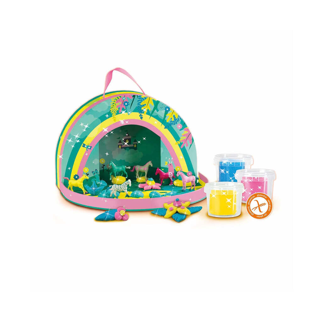 SES Creative - Modellervoks  - Glitter heste - Modellervoks - Legekammeraten.dk