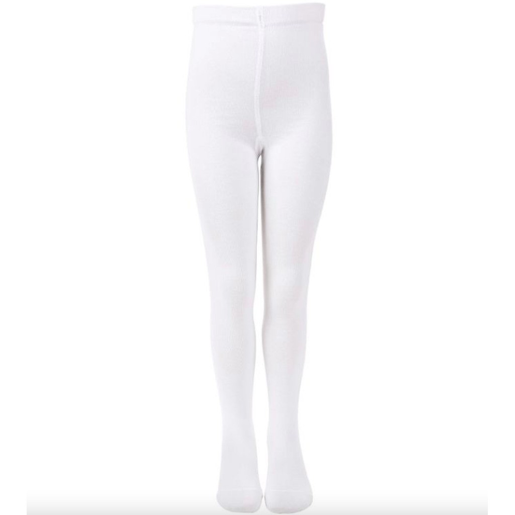 Melton Bomulds Strømpebukser, White - Legekammeraten.dk
