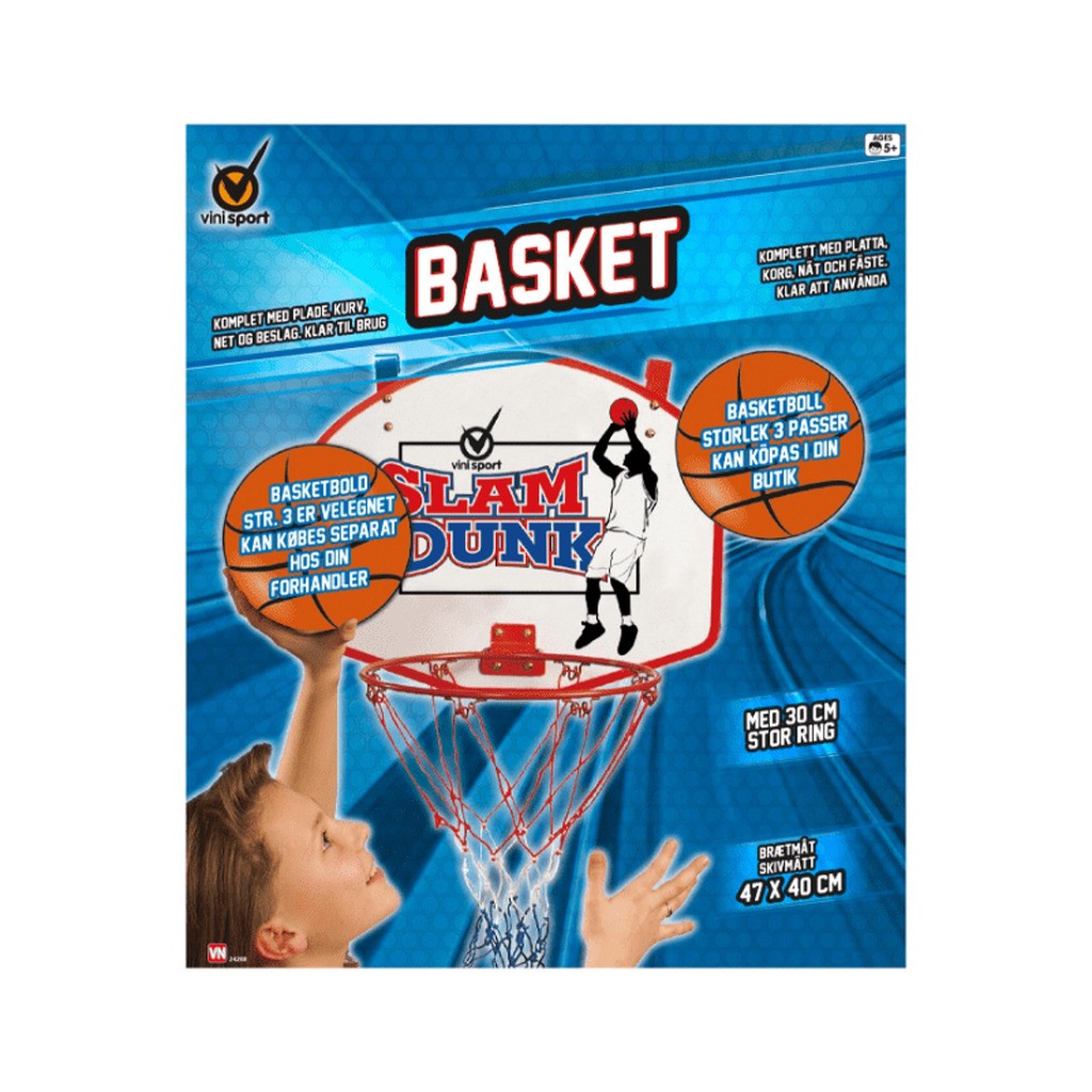 Basketring På Træplade 31 Cm - Legekammeraten.dk