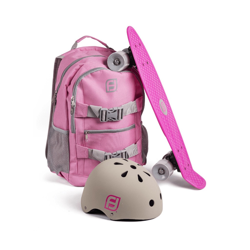 Rygsæk Med Skateboard, Pink - Skateboard - Legekammeraten.dk