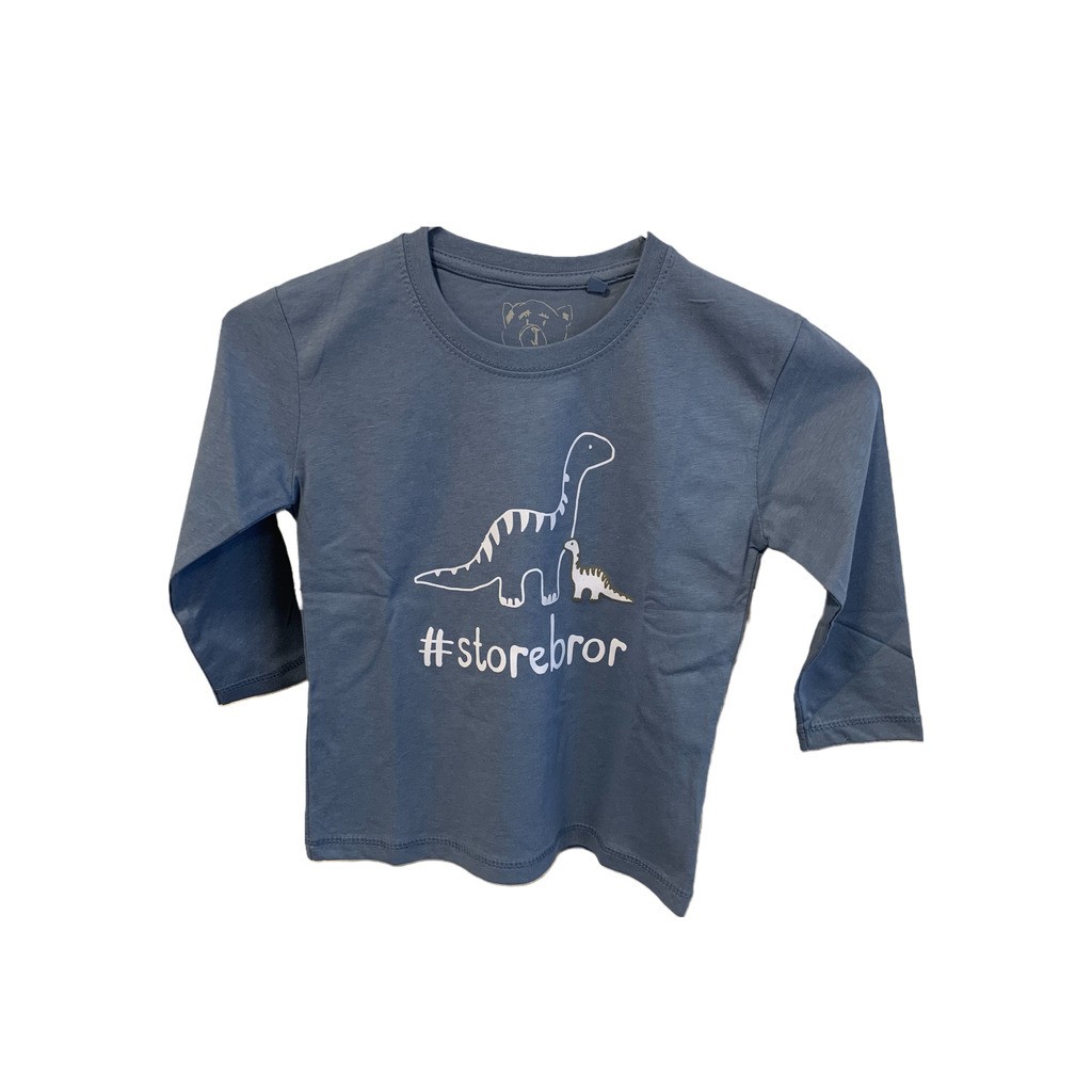 #Storebror T-Shirt L/S, Denim Blue - Storebror T-Shirt - Legekammeraten.dk