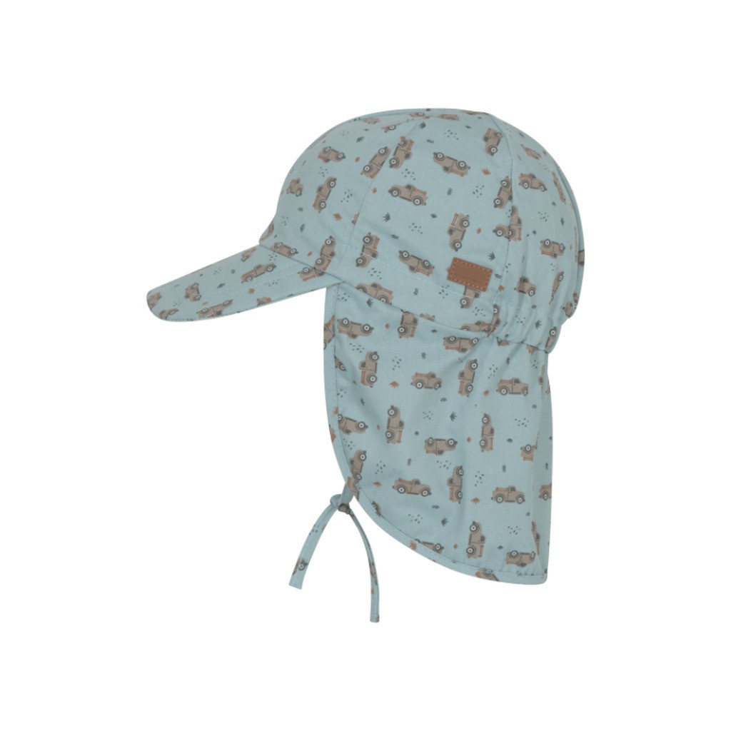 Melton Solhat Med Print UV 50+,Blue Surf - Sommerhat - Legekammeraten.dk