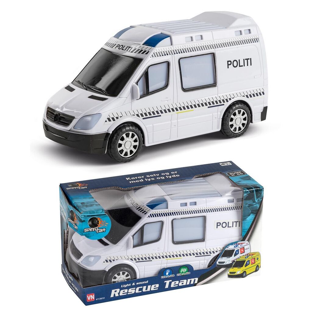 Speed Politibil Med Lys Og Lyd - Legekammeraten.dk