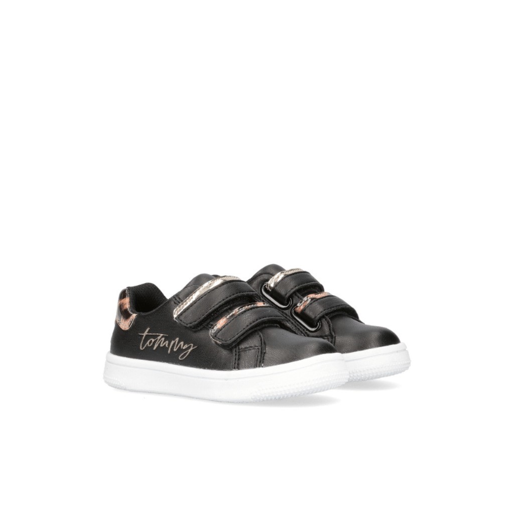Tommy Hilfiger Sko Leopard Black/Platinum - Børnesko - Legekammeraten.dk