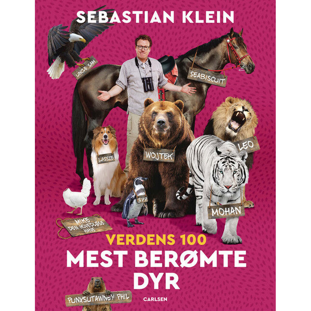 Verdens 100 Mest Berømte Dyr, Forlaget Carlsen - Børnebog - Legekammeraten.dk