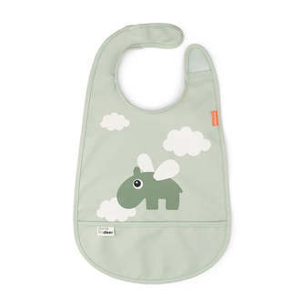 Done By Deer Hagesmække Med Velcro - Happy Clouds Green - Smæk - Legekammeraten.dk
