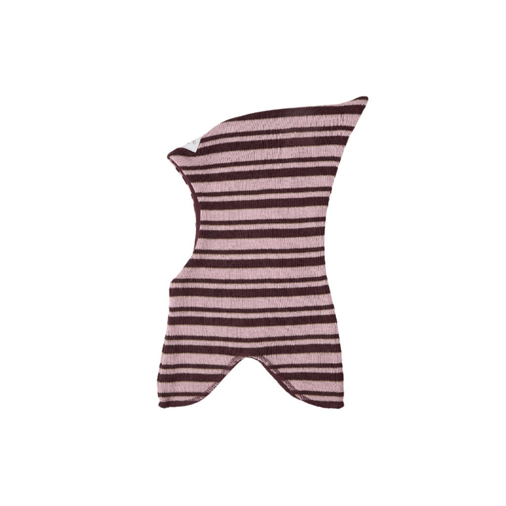 Racing Kids Vinter Elefanthue Stribet Wine Yard/ Old Rose - Racing kids elefanthue - Legekammeraten.dk