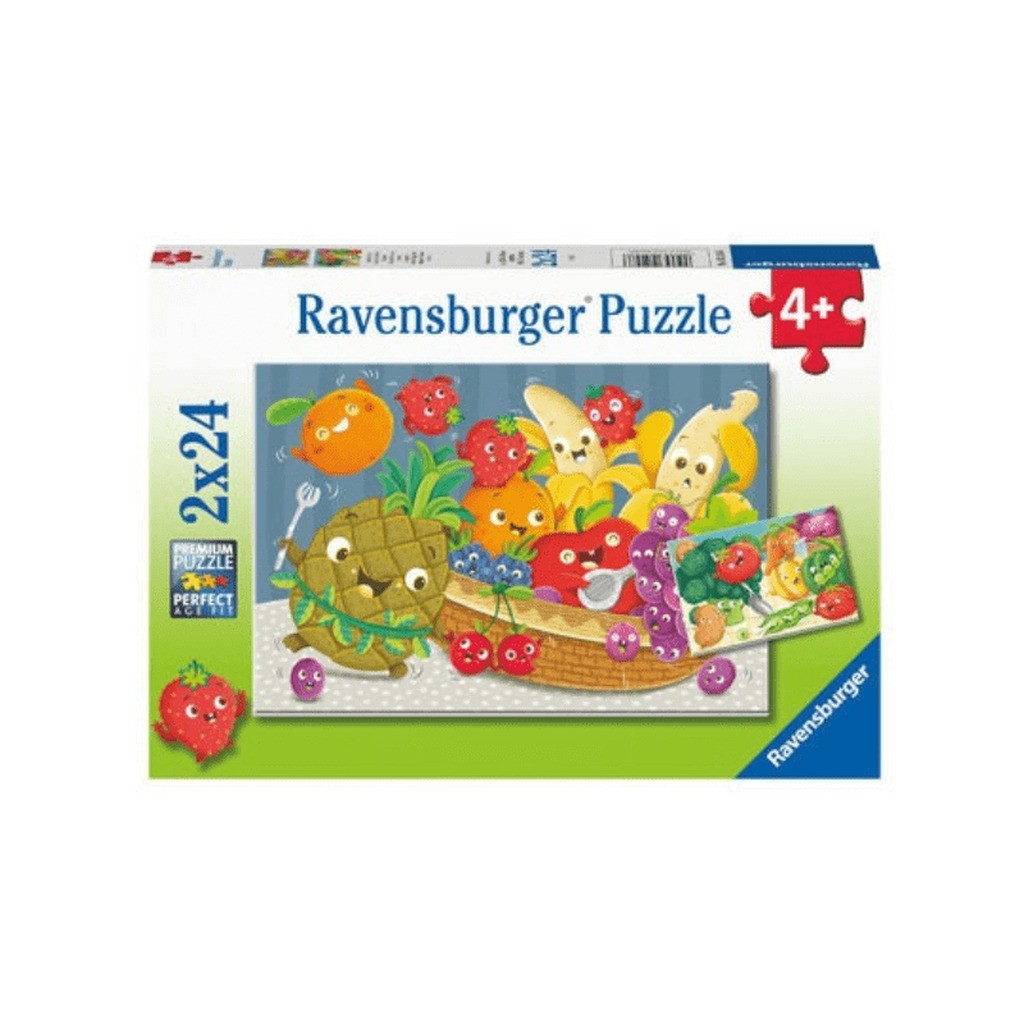 Puslespil Fruit And Veggie Fun 2x24 Brikker - Legekammeraten.dk