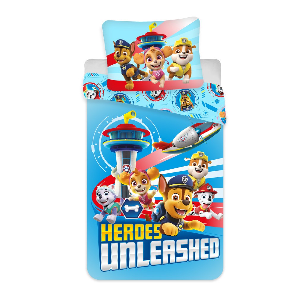 Voksen Størrelse Sengetøj Med Paw Patrol - Voksen Sengesæt - Legekammeraten.dk