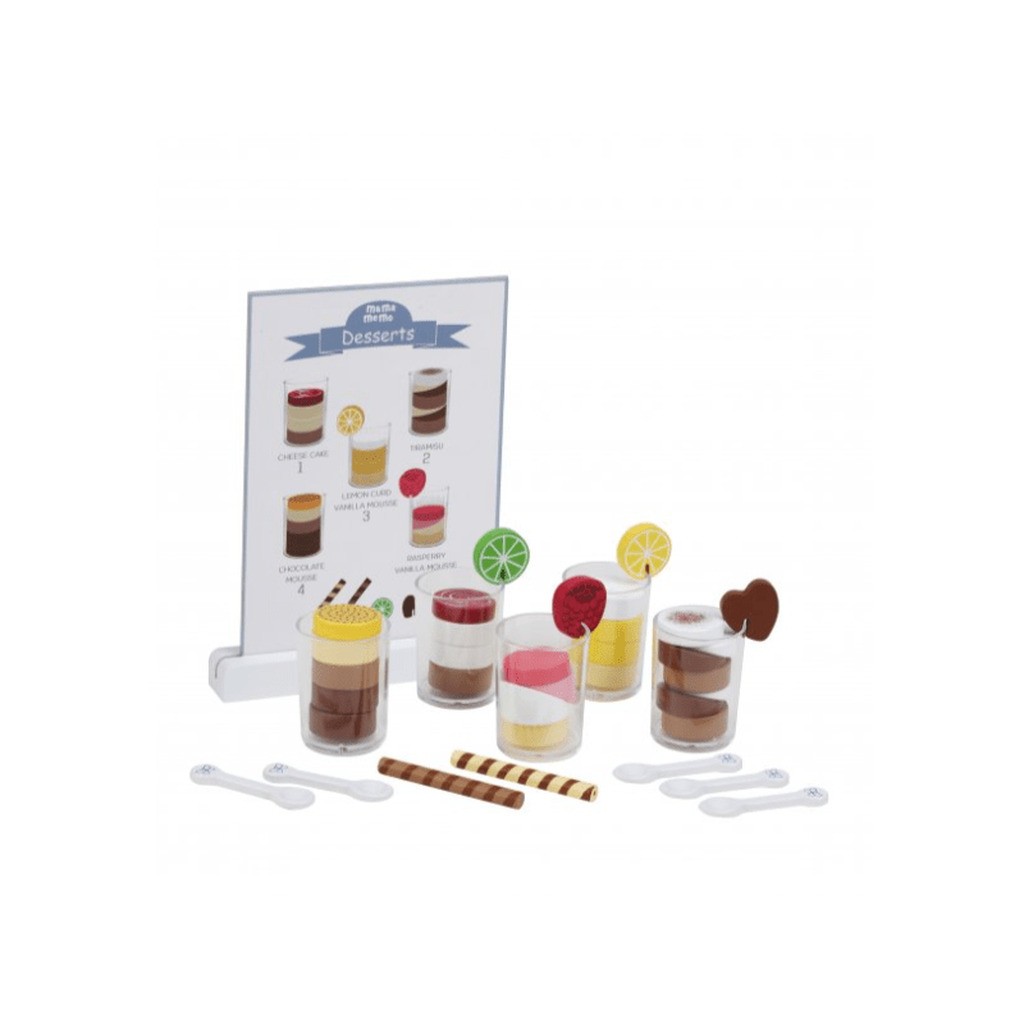 Mamamemo Desserter I Glas - Træ Legetøj - Legekammeraten.dk
