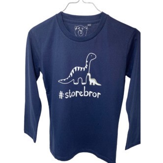#Storebror T-Shirt L/S, Blue Navy - Storebror T-Shirt - Legekammeraten.dk